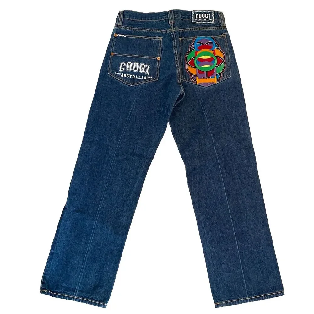 Vintage Coogi Australia Jeans Mens 34x34 Hip Hop Y2K Baggy Denim Biggie skater